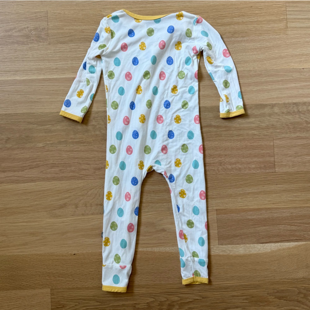 Kyte BABY Spring Egg Colorful Zip Romper - Picture 3 of 4